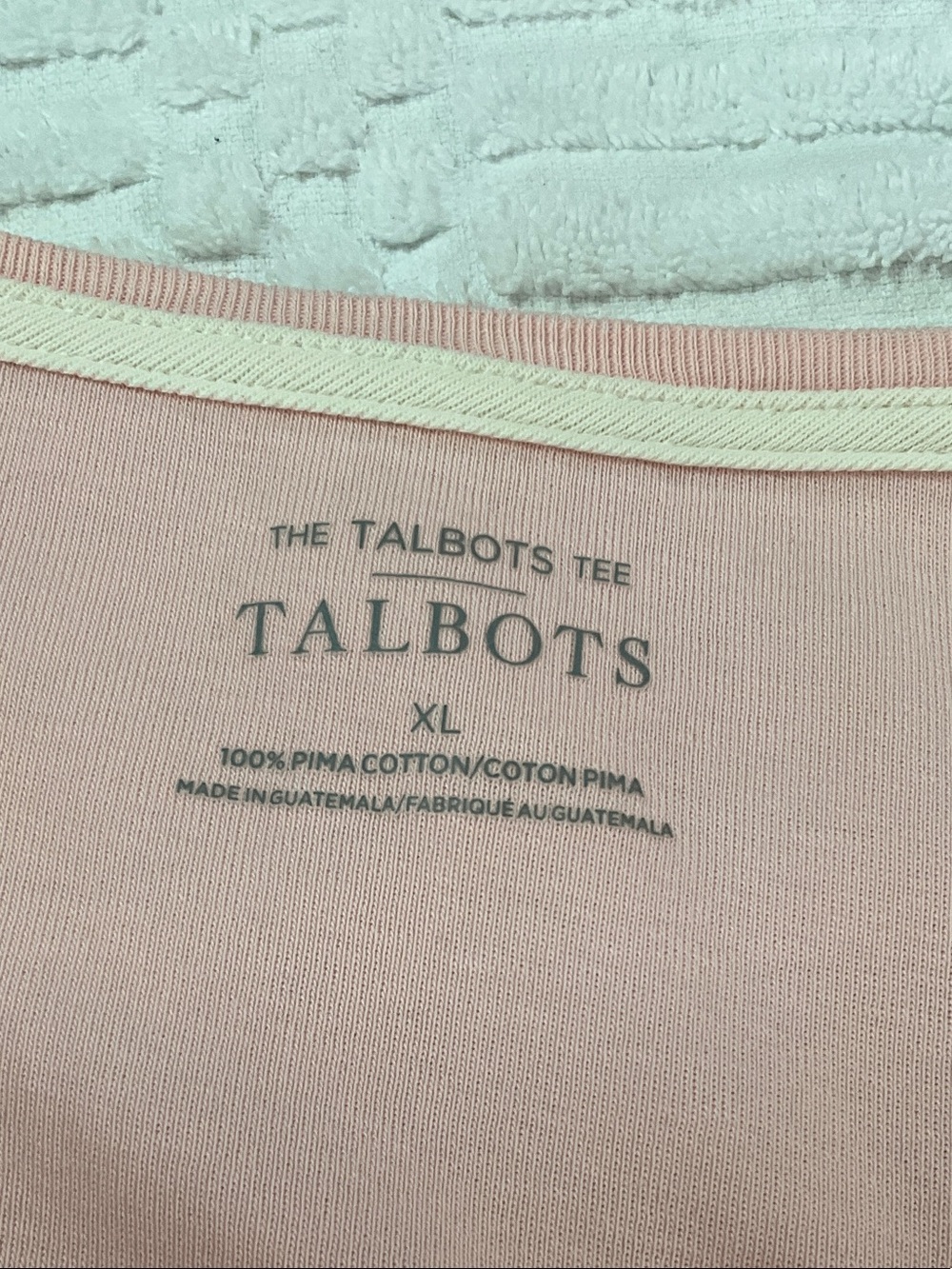 Talbots Light Pink Long Sleeve Boatneck Top - Picture 2 of 2